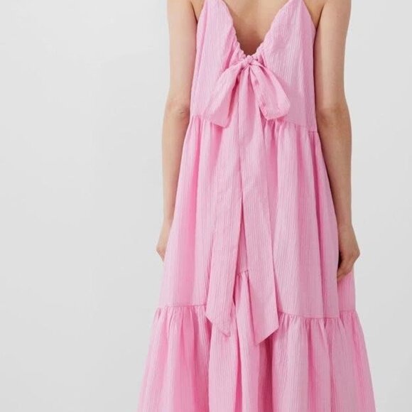 french connection backless dress French Connection Women's Trini Eyelet Maxi Dress - White - Size 12